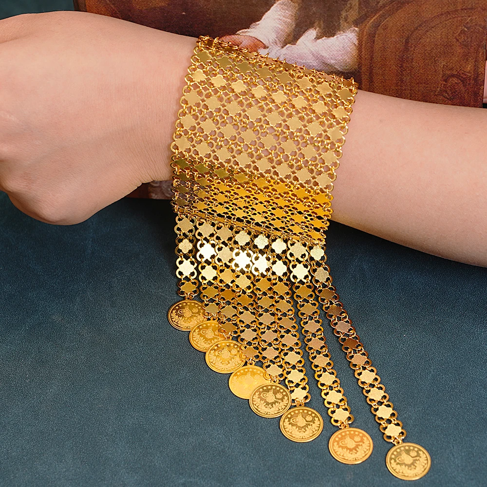 New Coin Tassles Gold Plated J - Ethnic Luxe Fashion ulasan dan harga