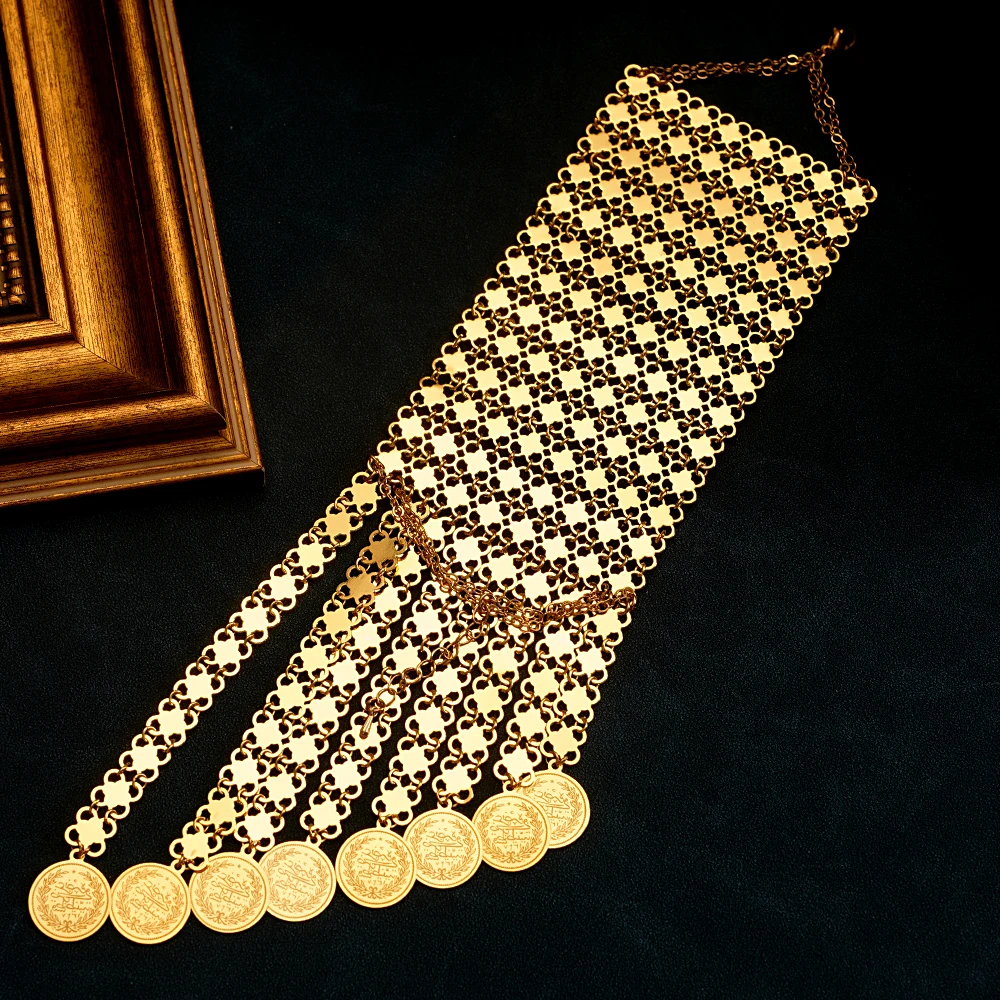 New Coin Tassles Gold Plated J - Ethnic Luxe Fashion ulasan dan harga