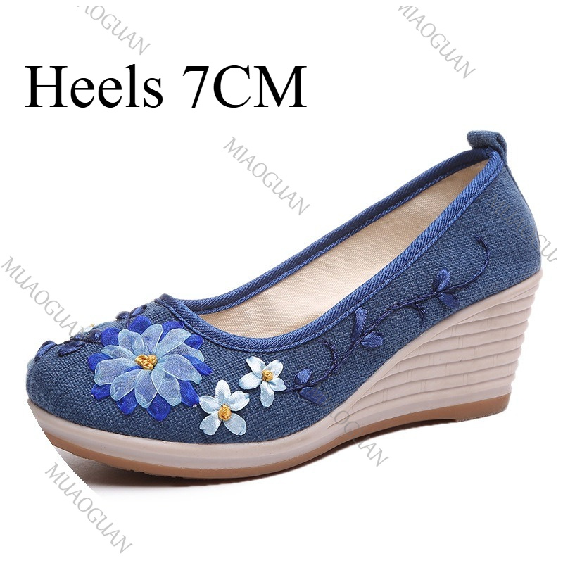 Embroidered Women Comfort Wedg - Ethnic And Fashion ulasan dan harga