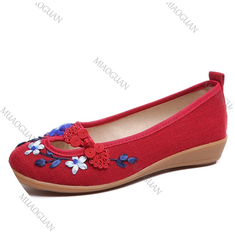Embroidered Women Comfort Wedg - Ethnic And Fashion ulasan dan harga