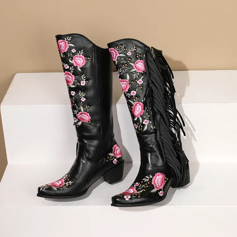 Fashion Embroidery Flower West - Ethnic And Fashion ulasan dan harga