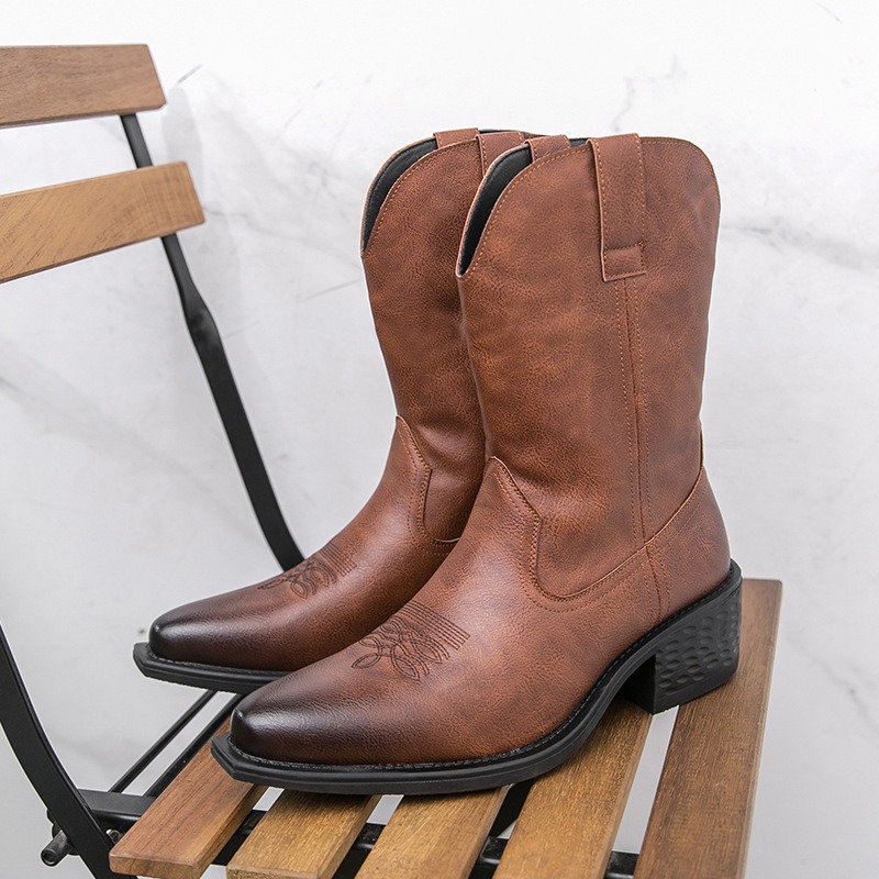 Men Boots Classic Embroidery W - Ethnic And Fashion ulasan dan harga