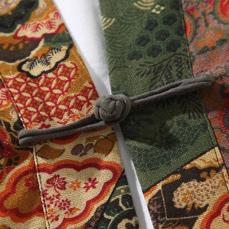 Ethnic Style Print Yukata Men  - Ethnic And Fashion ulasan dan harga